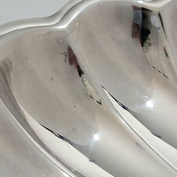 Reed & Barton 110 Holiday Oval Sandwich Plate Platter 15" x 11" - Picture 5 of 7